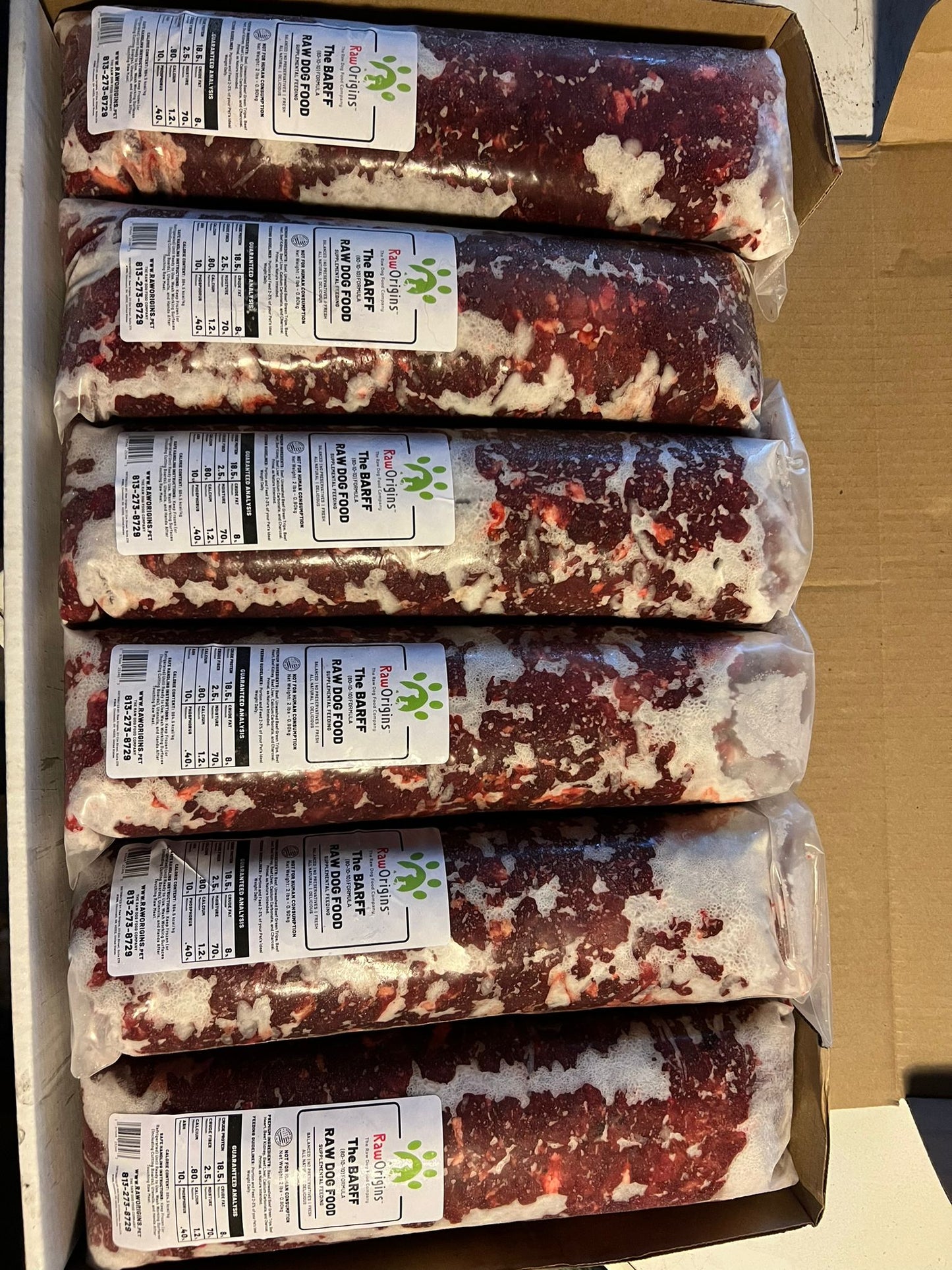 The BARFF Bulk Box — 30 lbs (6 × 5 lb Logs)
